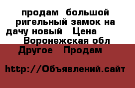 продам  большой ригельный замок на дачу новый › Цена ­ 1 000 - Воронежская обл. Другое » Продам   